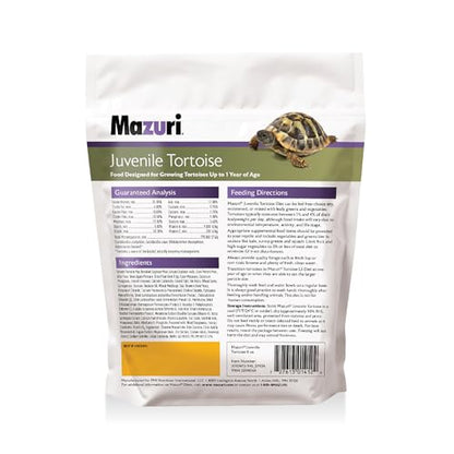 Mazuri | Juvenile Tortoise Food for Baby Tortoises | 8 Ounce (8 oz) Bag