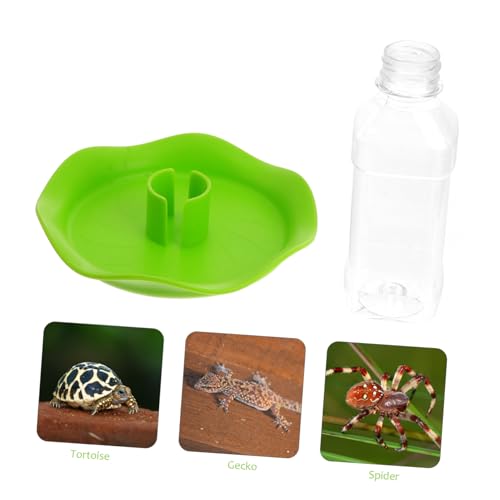 UKCOCO Reptile Water Feeder Bowl Automatic PET Fountain for Tortoises Lizards and Frogs Adjustable Water Dispenser Easy Clean Design