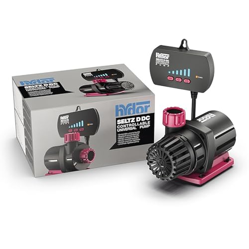 Hydor Seltz D DC Controllable Universal Pump 500 GPH, 750 GPH and 1000 GPH for Aquariums, Reefs, Ponds, Turtles, Terrariums and Fountains, Black (P21111.01) - style: 500 GPH