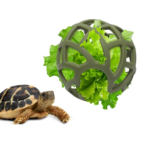 Tortoise Treat Ball Toys, Tortoise Habitat Accessories, Turtle Feeder Ball, Toys for Aquatic Turtle Tank Accessories