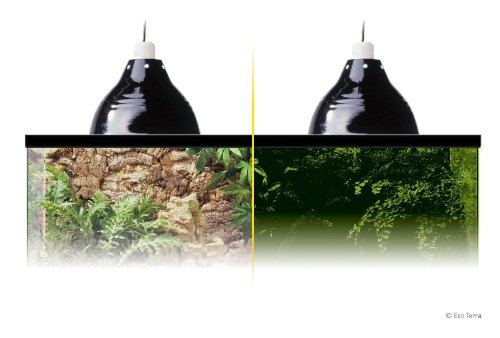 Exo Terra Reptile Dome Light Fixture - 5-1/2-Inch Porcelain Clamp Lamp for Deep Heat and Light, Perfect for Reptile Terrarium - size: 5-1/2-Inch Long