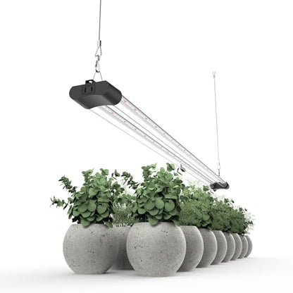 LED Grow Light Full Spectrum Light Linkable 5000K Daylight + 660nm Red Indoor Plant Lighting Fixture (4-Pack 4 FT) - size: 4FT (4-Pack)