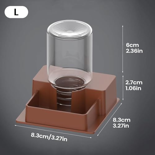 Tortoise Hydration Station - Automatic Lizard Water Feeder for Bearded Dragon with Wide Mouth Jar | Leak Proof ABS Hydration Station, Snake Tortoise Gecko Tank Indoor Backyard Accessory Large - size: L