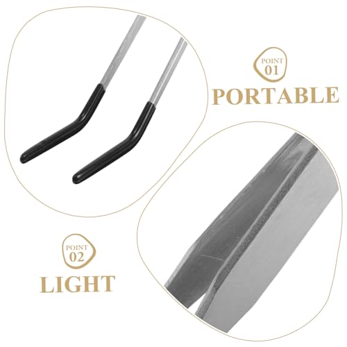 2pcs Aquarium Tweezers: Stainless Steel Straight And Curved Tweezers Set - Long Handle Reptile Feeding Tongs For Lizards Spider Snake