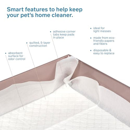 Prevue Pet Products Disposable Cage Liners for Birds and Small Animals - Cage Accessories for Parrot, Parakeet, Conure, Cockatiel, Hamster, Guinea Pig, & Mouse Enclosures - 20 White Liners