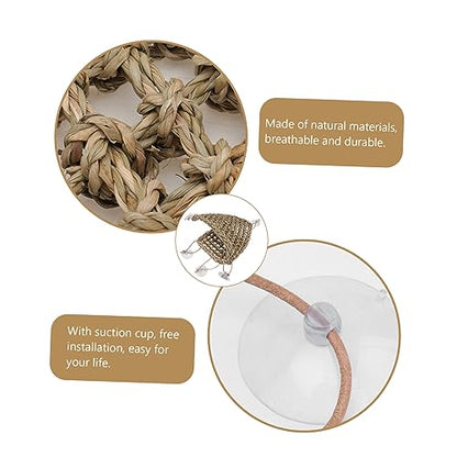 Gecko Hammock Reptile Grass Mat Lizard Grass Pad Comfortable Pet Supply for Lizards Iguanas Cats