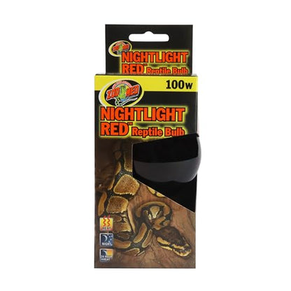Zoo Med Nightlight Red Reptile Bulb 100 Watts - size: 100 W