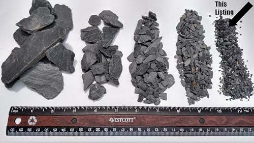 Natural Slate Stone Coarse Sand Less than 1/8" - USA Sourced and Packaged for Basing Models, Wargaming, Mosaic Stone Art, Crafts, Bonsai, Succulents, Miniature or Fairy Gardens (8 ounces) - style: 8oz