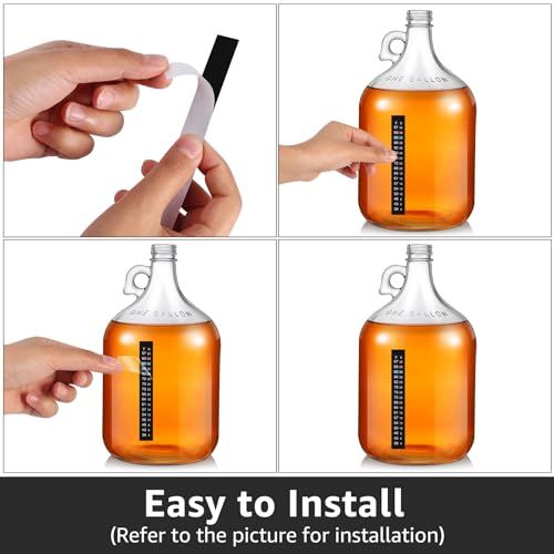 Brewing Thermometer Strip Adhesive Strip Thermometer Aquarium Thermometer Strip, Temperature Test Strip Thermometer Sticker for Fish Tank/Kombucha/Fermentation Jar 39 to 97℉/4 to 36℃ (6pcs) - size: 6 Pack