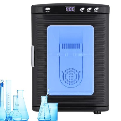 GarveeTech Scientific Incubator 25 L, Digital Laboratory Incubator with AC & DC Power, Reptile Incubators for Hatching Eggs with Precise Temperature Control from 10 to 60°C (72°F to 140°F), Black