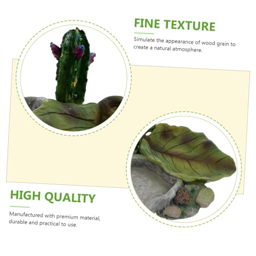 UKCOCO Crawling Pet Water Feeder Bright Colored Resin Reptile Drinking Dish for Turtles Lizards and Geckos Easy Frequent Use Pet Supplies