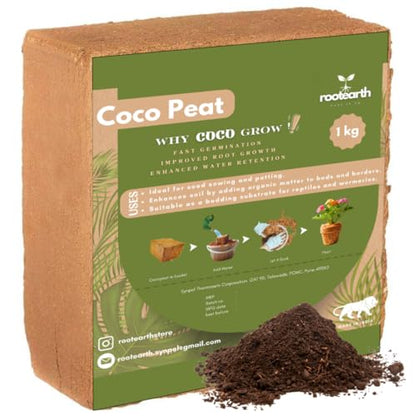 Natural Coco Coir Brick 2.2LB – Expands to 3-4 gallons, Low EC Natural Coconut Coir Growing Medium for Gardening, Seed Starting, Indoor & Outdoor Plants, Potting Soil Mix