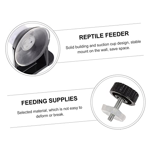 BESPORTBLE Reptile Feeder Lizard Food Bowl Reptile Water Basin Snake Water Bowl Easy Cleaning - size: 7.8X8.5X6.7CM