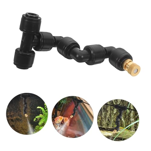 DECHOUS Adjustable Misting Nozzle for Reptile Tanks Fine Mist Sprayer with Full Rotation for Terrarium Humidification and Cooling and Play Installation Versatile Irrigation