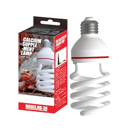 Reptile Basking Bulb Light Bulb,26W UVB Lamp, Daylight Fixture for Tortoise Snake Frog Gecko Hermit Crab Habitat Terrarium Aquarium