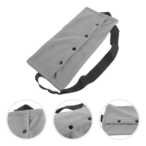 Homoyoyo Breathable Adjustable Reptile Sling Carrier Bag for Lizards and Guinea Pigs Portable Outdoor Travel Canvas Pet Carrier with Large Capacity and Easy-Clean Design Lightweight Gray