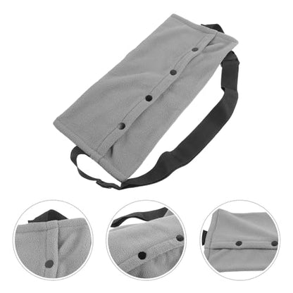 Homoyoyo Breathable Adjustable Reptile Sling Carrier Bag for Lizards and Guinea Pigs Portable Outdoor Travel Canvas Pet Carrier with Large Capacity and Easy-Clean Design Lightweight Gray