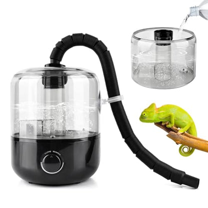 Reptile Humidifier Fogger, 3L Visible Tank Reptile Miste-r for Reptile & Amphibians Terrariums, with Hose Nozzle for Bearded Dragon/Lizard/Gecko/Snake/Tortoise/Moss