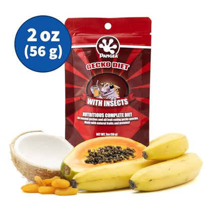Pangea Gecko Diet with Insects 2 oz - size: 2 Ounce (Pack of 1)