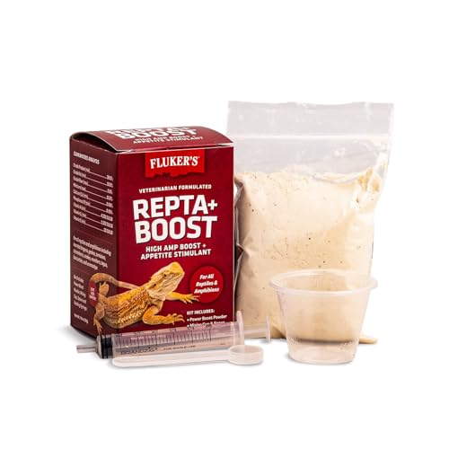 Fluker's Repta Boost, Insectivore and Carnivore High AMP Boost Reptile Supplement, 50gm