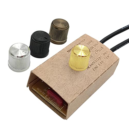 Table Lamp LED Dimmer Switch Kit Zing Ear ZE-03 300W Inline Rotary LED Dimmer Switch with 4 Knobs - style: ZE-03