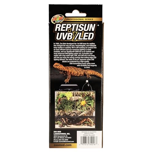 NEW Zoo Med Reptisun UVB/LED Light Bulb 18W