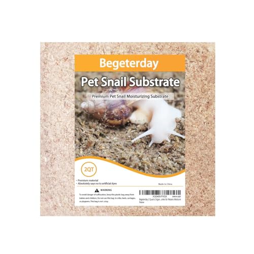 2 Quarts Organic Fiber Substrate for Pet Snail, Ideal Snail Terrarium Accessories for Retains Moisture - size: 2QT