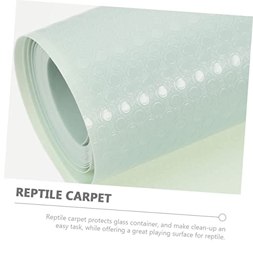 BESPORTBLE Reptile Carpet Mat for Terrarium Eva Non-Slip Bedding for Bearded Dragons Snakes and Lizards Easy Clean Reptile Cage Liner Light Green - color: Light Green