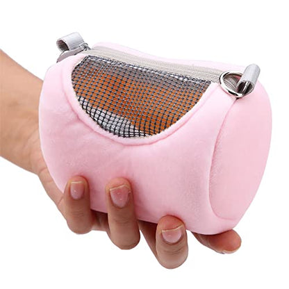Pssopp Pet Carrier, Breathable Portable Pet Carrying Bag Small Pets Travel Bag Reptile Outdoor Bag for Hamster Gerbil Rat Ferret and Other Small Animals()