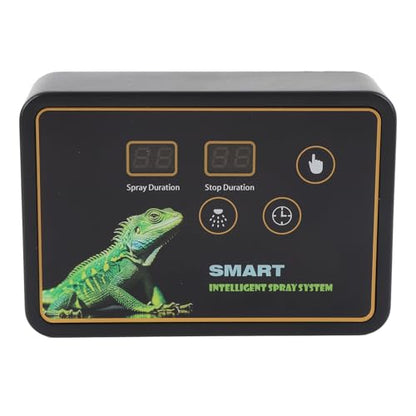 Rengue Reptile Misting System Smart Humidifier with Timer 360 Adjustable Nozzles for Reptile Terrariums Rainforest Plants Amphibians (US Plug)