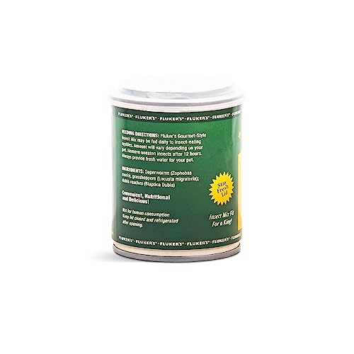 Fluker's Gourmet Canned Food for Reptiles, Fish, Birds and Small Animals, Insect Mix, 2.75 oz - size: 2.75 Ounce (Pack of 1), style: Insect Mix