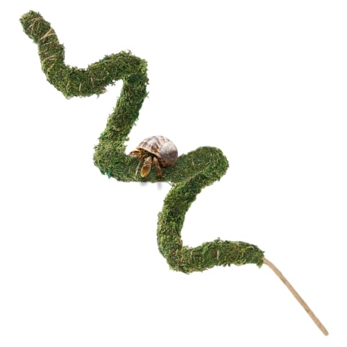 Hermit Crab Climbing Toys 11.8″ Reptile Vine Hermit Crab Accessories Bendable Hermits Crabs Supplies for Reptiles Hamsters Geckos Small Lizards