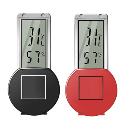 Reptiles Tanks Thermometers Featuring 3 Way Suction Cup Mount and 2 Year Batteries Life for Accurate Habitat Temperature Control Reptiles Thermometers Indoor Terrarium - color: Red