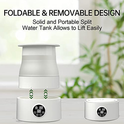5L Foldable Automatic Reptile Mister with Timer, Fogger System with 360Adjustable Nozzles, Humidifier for Lizard, Snake, Amphibian, Frog, Plants, Terrarium