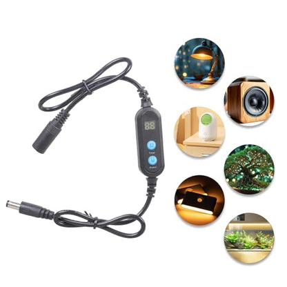 Aquarium Light Timer&Dimmer, 5V 12V 24V Direct Current 48W Auto Away Function for Blowers Fish Cistern Radiances Timing Power Cord for Marinepark Radiances