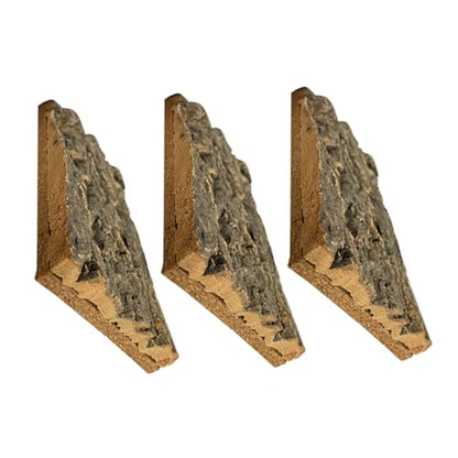 3pcs Bark Backdrop for Reptile and Fish Tanks Lightweight Terrarium Background Easy to Install Decor for Turtles Lizards and Amphibians