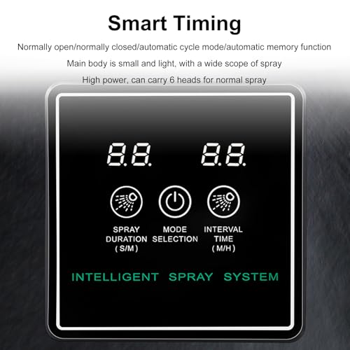Reptile Humidifiers Smart Misting System, Spray System Reptile Automatic Misting Kit with Timer Terrariums Humidifier with 360°Adjustable Nozzles (S) - size: S