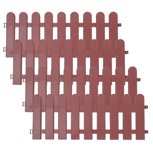 LIOOBO 4pcs Tortoise Enclosure Fence Set Outdoor Small Pet Fence with Landscaping Border for Turtle Habitat and Yard Playpen