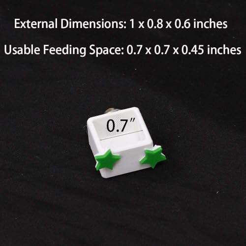 3 Pcs Magnetic Jumping Spider Feeding Dish Jumping Spider Enclosure Accessories Star-Shaped Design Reptile Water Bowl for Other Small Reptiles or Insects (White+Green) - color: White+Green