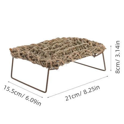 Abaodam Bearded Dragon Hammock: Lizard Hammock Swing Bedding Mat Reptile Basking Platform Bed Habitat for Bearded Dragon Lounger