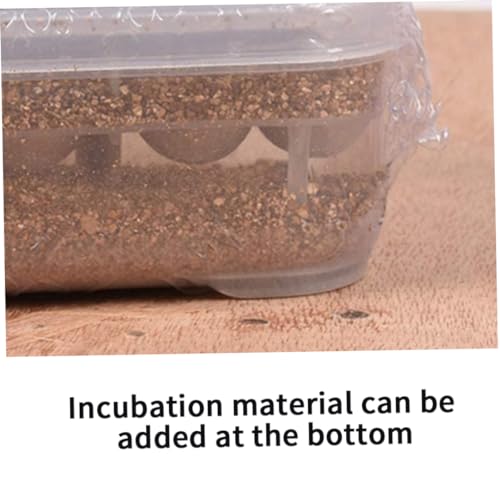 Reptile Incubation Box Reptile Incubator Egg Tray Hatching Box with 12 Grids for Turtle Gecko Lizards Mane, Reptile Incubation Box