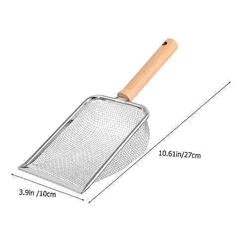Abaodam Reptile Litter Scoop with Handle Fine Mesh Sifting Tool for Easy Cleaning of Reptile Waste for Reptile Owners