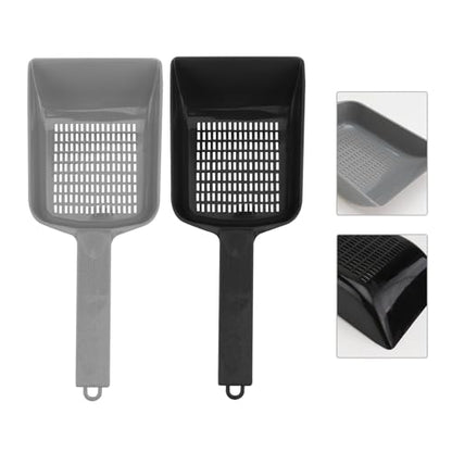 Reptile Sand Shovels and Mesh Sand Sifters for Terrarium Cleaning, 2pcs Plastic Excrement Scoops with Fine Mesh, Suitable for Lizard and Desert Reptile Substrate Maintenance