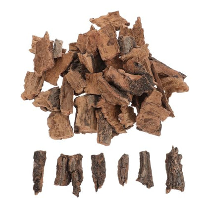1 Set Reptile Bark Bedding: Natural Cork Bark for Reptiles - 0.57LBs Flat Wood Terrarium Substrate Supplies for Snake Spiders Bearded Dragons Hermit Crabs Geckos