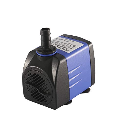 AQUANEAT Small Fountain Pump, 265 GPH Submersible Water Pump for Aquarium Fish Tank, Outdoor Water Fountain, Hydroponics, Pond Filter Pump - size: 265GPH