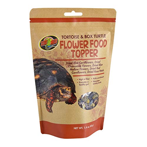 Zoo Med Tortoise & Box Turtle Flower Food Topper 1.4 oz - Pack of 1212