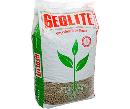 GMGC45L Clay Pebble Grow Media – 100% Natural Expanded Clay Pebbles for Hydroponics, Aquaponics & Indoor Plants – pH Neutral, Great Drainage & Aeration, 1.5 Cu. Ft. Bag
