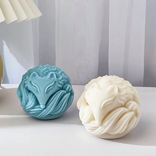 Fox Resin & Silicone Animal Molds - 3D Fox & Candle Molds for Soap & Candle Making - color: candle-fox