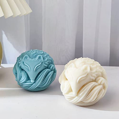 Fox Resin & Silicone Animal Molds - 3D Fox & Candle Molds for Soap & Candle Making - color: candle-fox