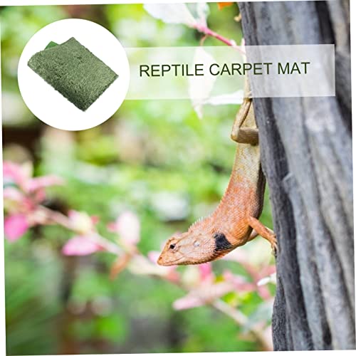 VICASKY Terrarium Liner Bedding 2pcs Moss Reptile Carpet Perfect for Lizards Beards Iguanas